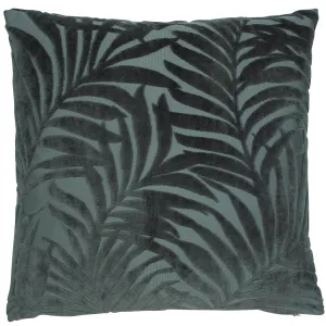 Grassington Palm Leaf Cushion | Green | 45x45cm