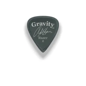 Gravity Picks Razer Standard 2mm master Finish Silver (Rob Chapman Sig)