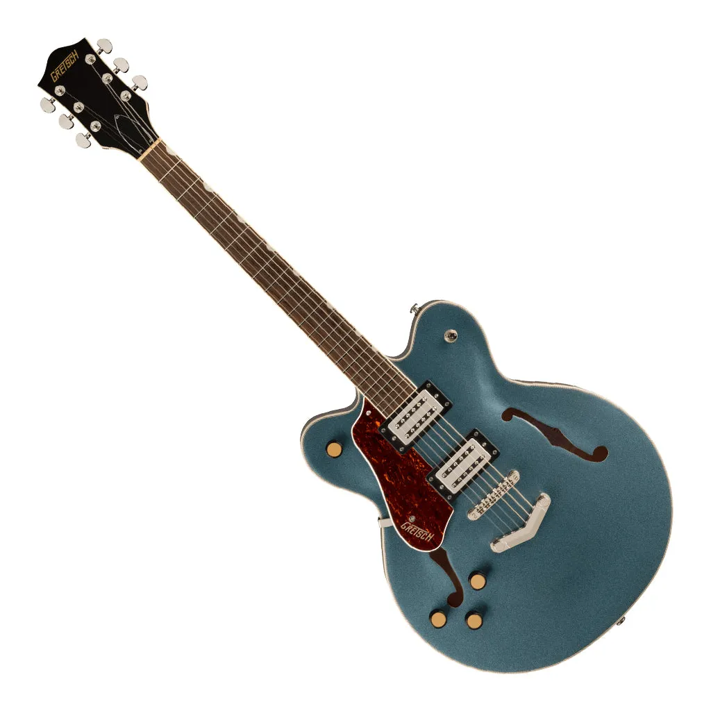 Gretsch G2622LH Streamliner Center Block Double-Cut with V-Stoptail, Left-Handed, Broad'Tron BT-3S Pickups, Laurel Fingerboard, Gunmetal