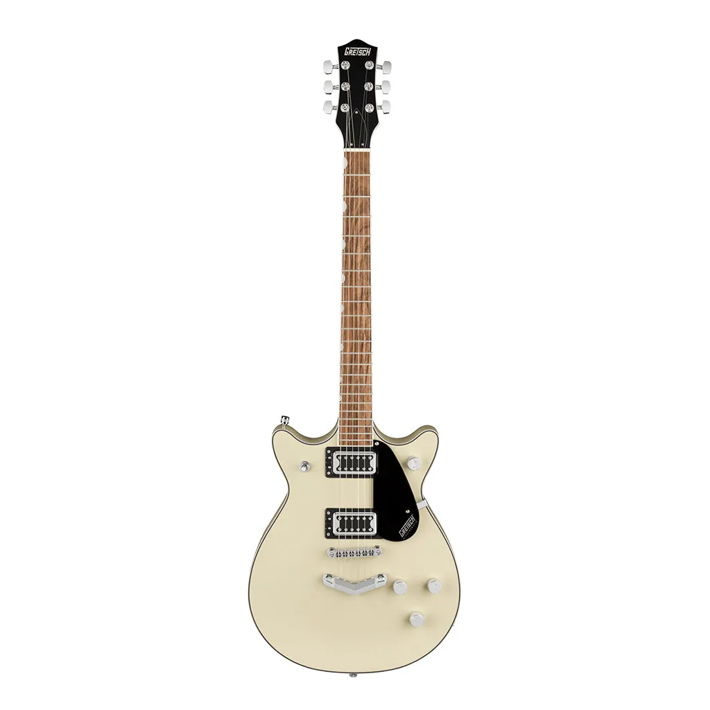 Gretsch G5222 Electromatic Double Jet BT with V-Stoptail, Laurel Fingerboard, Vintage White