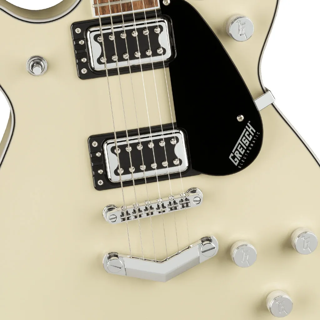 Gretsch G5222 Electromatic Double Jet BT with V-Stoptail, Laurel Fingerboard, Vintage White