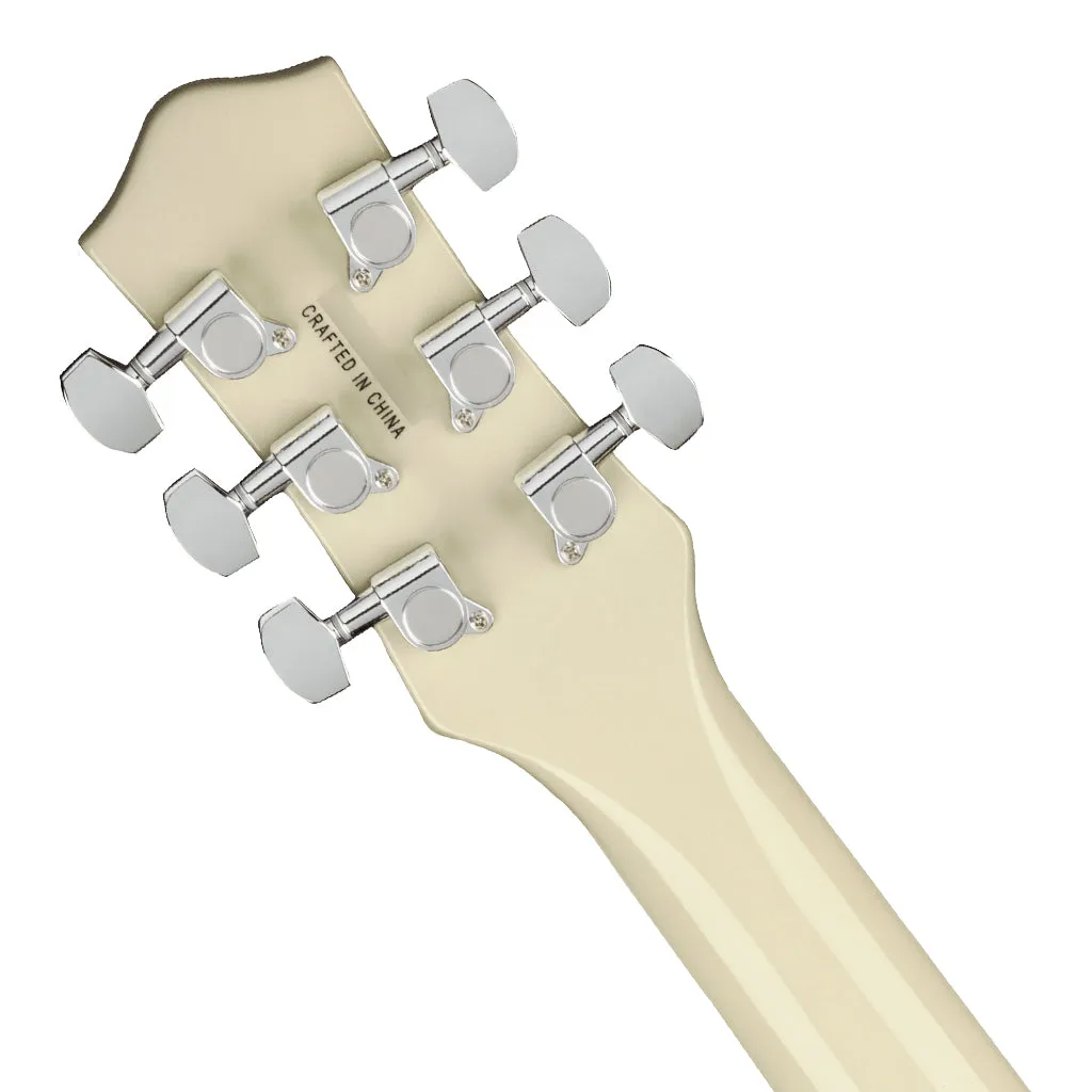Gretsch G5222 Electromatic Double Jet BT with V-Stoptail, Laurel Fingerboard, Vintage White