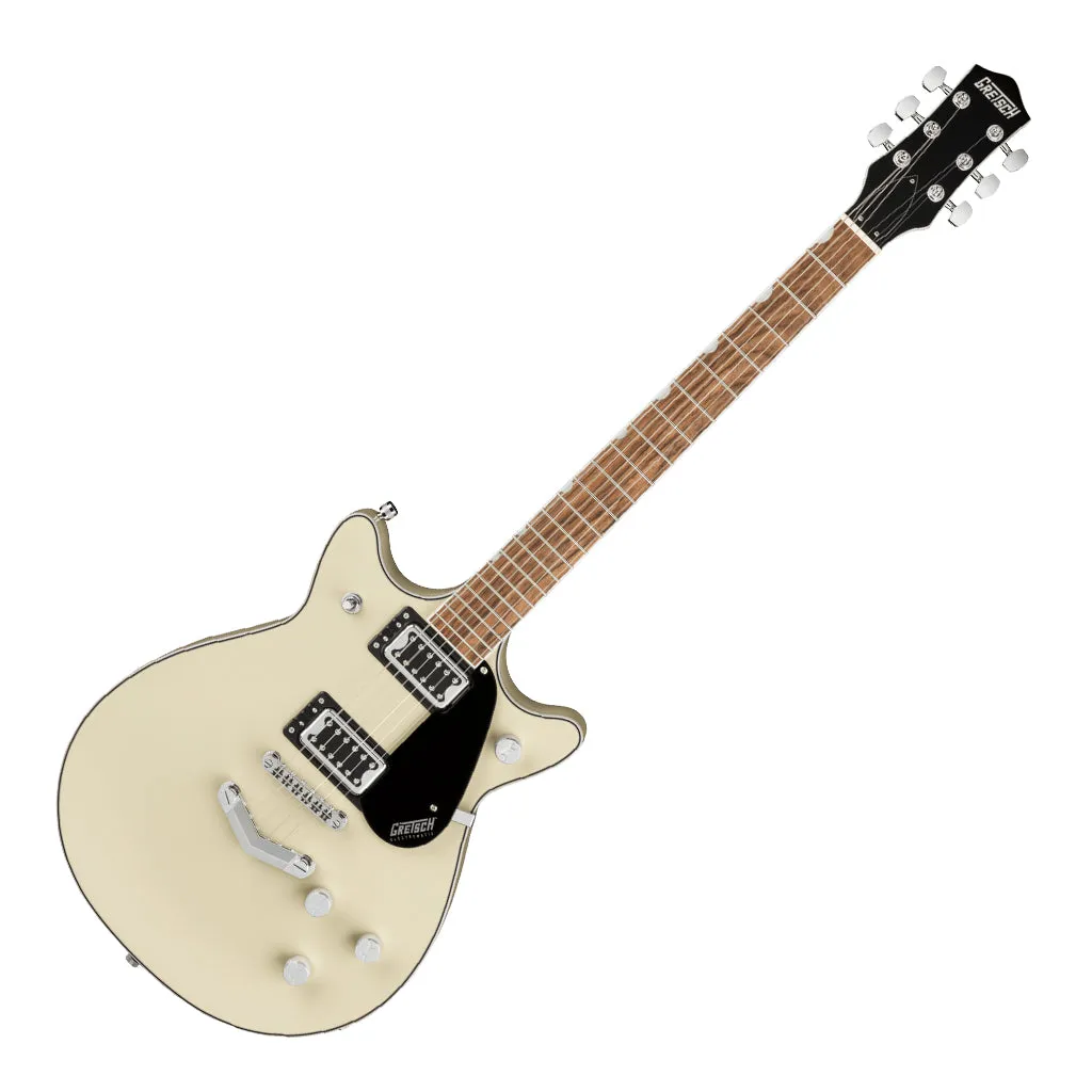Gretsch G5222 Electromatic Double Jet BT with V-Stoptail, Laurel Fingerboard, Vintage White