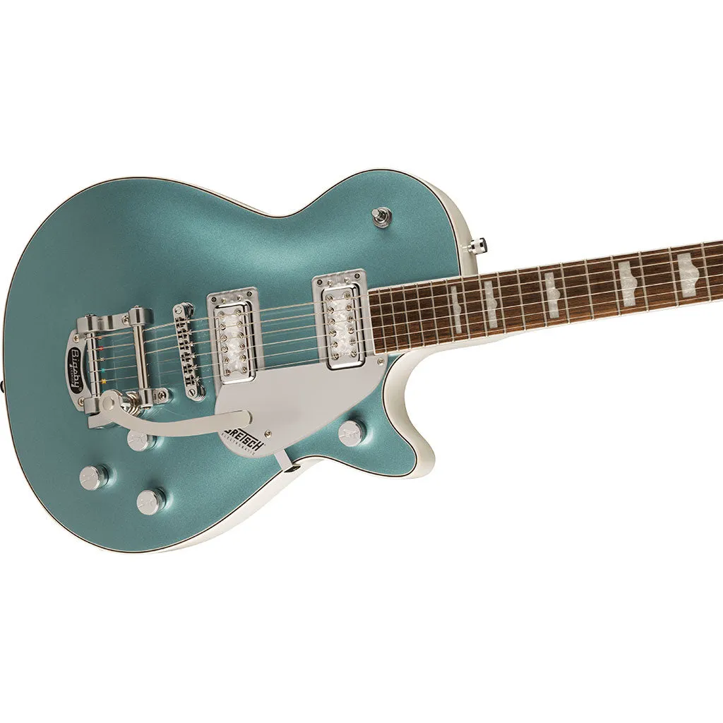 Gretsch G5230T-140 Electromatic 140th Double Platinum Jet with Bigsby, Laurel Fingerboard, Two-Tone Stone Platinum/Pearl Platinum