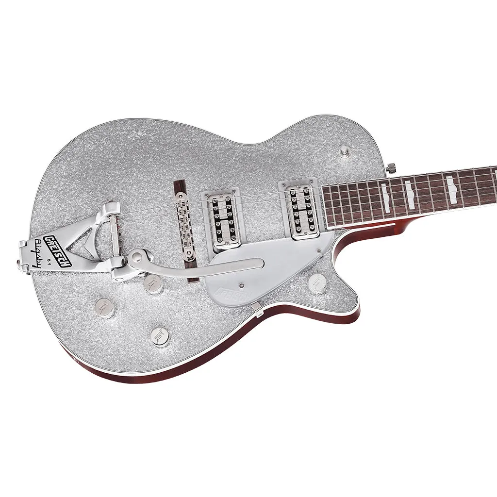 Gretsch - G6129T-89 Vintage Select 89 Sparkle Jet with Bigsby - Rosewood Fingerboard - Silver Sparkle