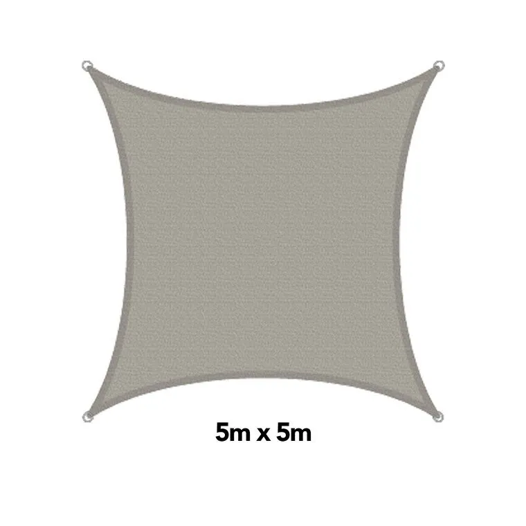 H&G Shade Sail Square Sandstone, 5x5m