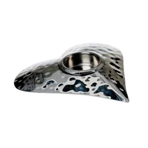 Hand Hammered Heart Tealight Holder