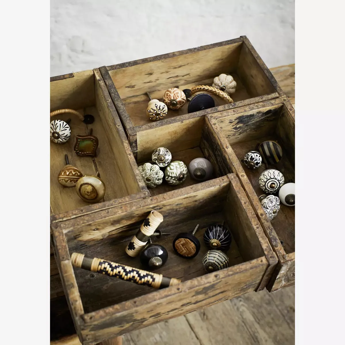 Hand Painted Stoneware Doorknob