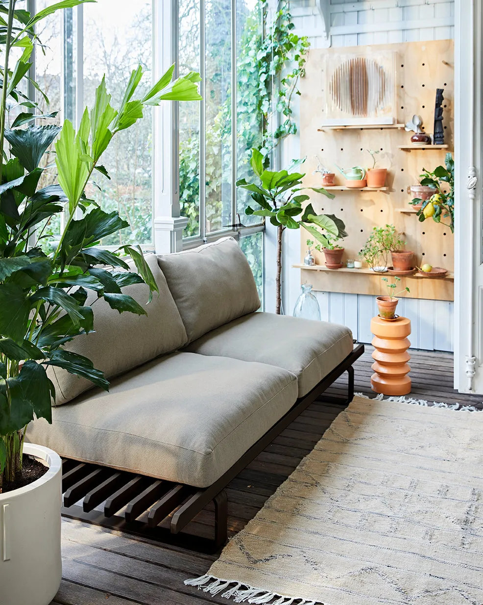 Hand Woven Indoor/Outdoor Rug - Natural