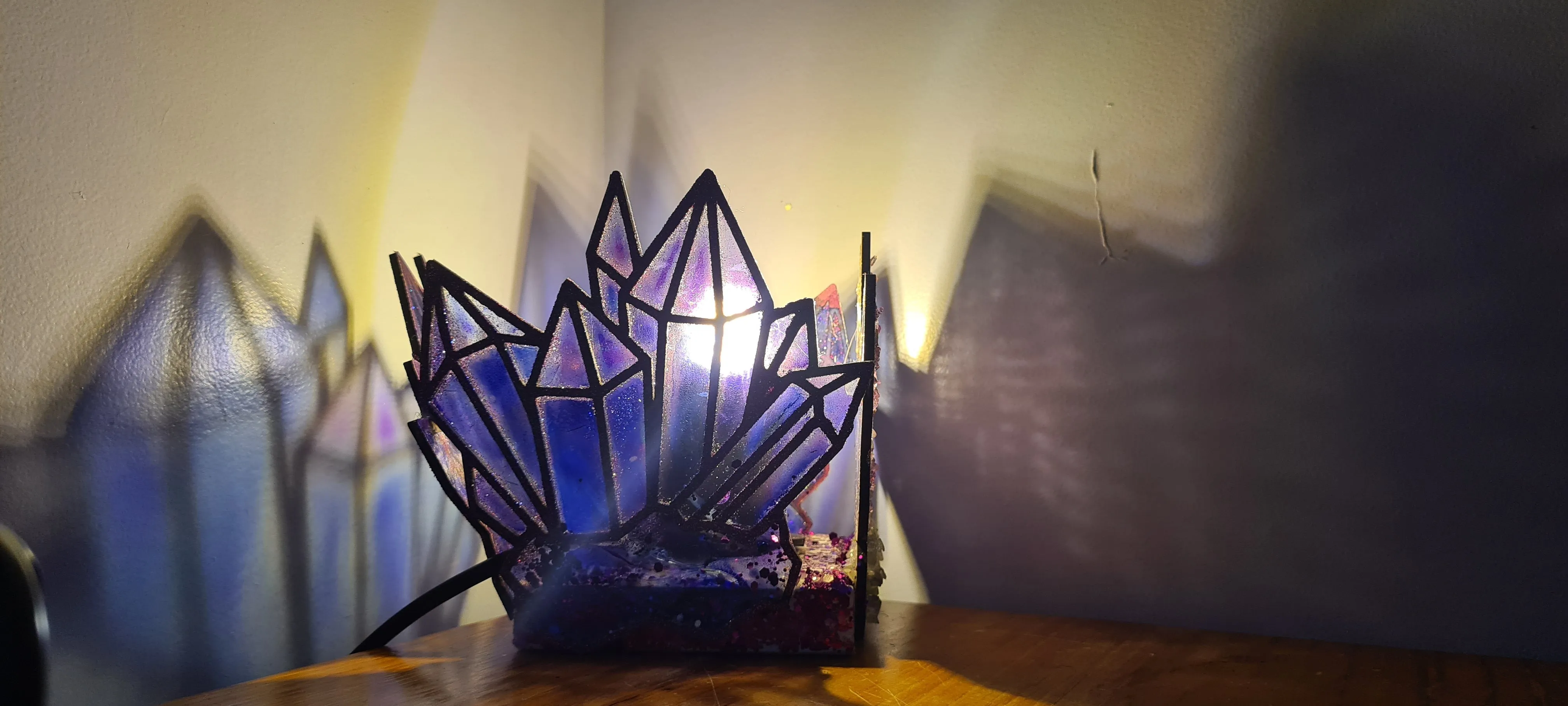 HANDMADE CRYSTAL LAMP