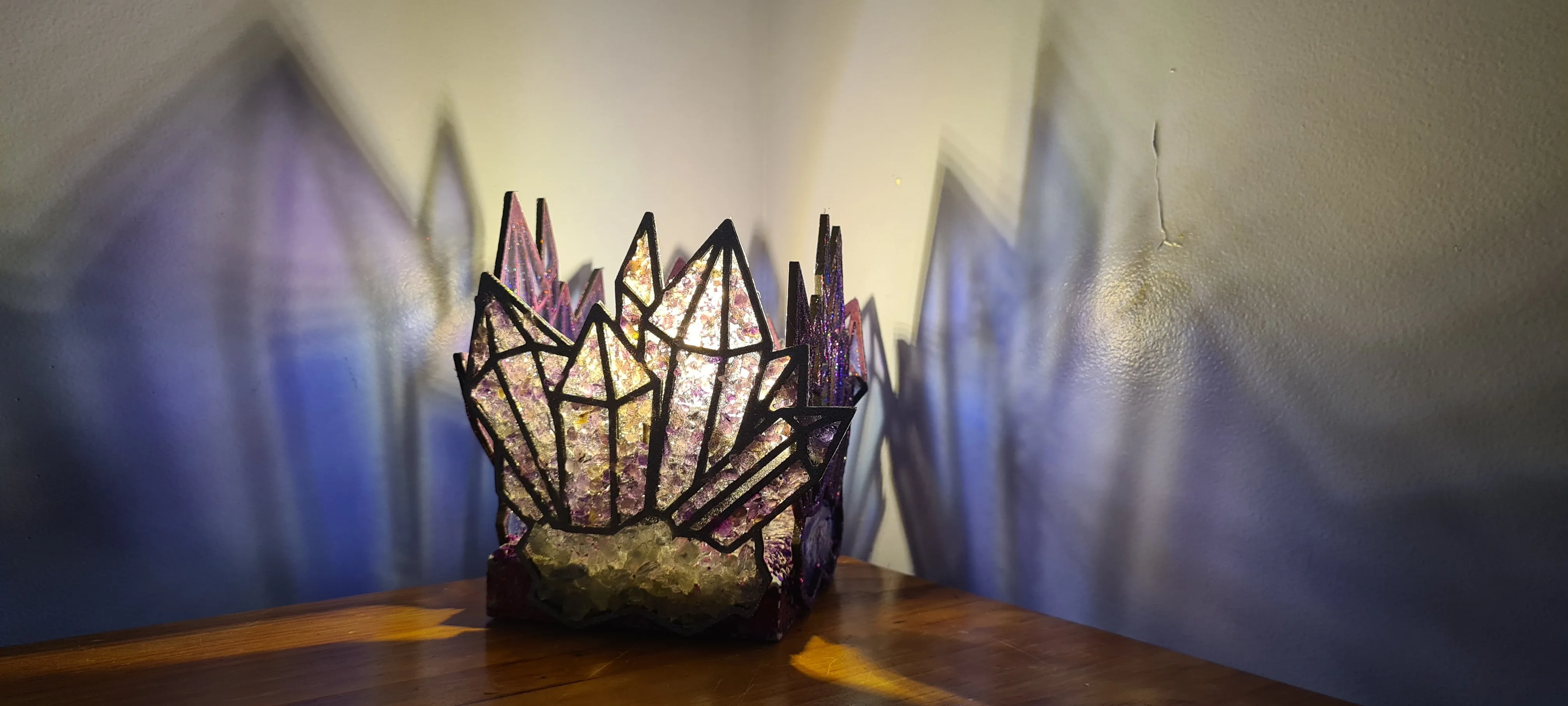 HANDMADE CRYSTAL LAMP