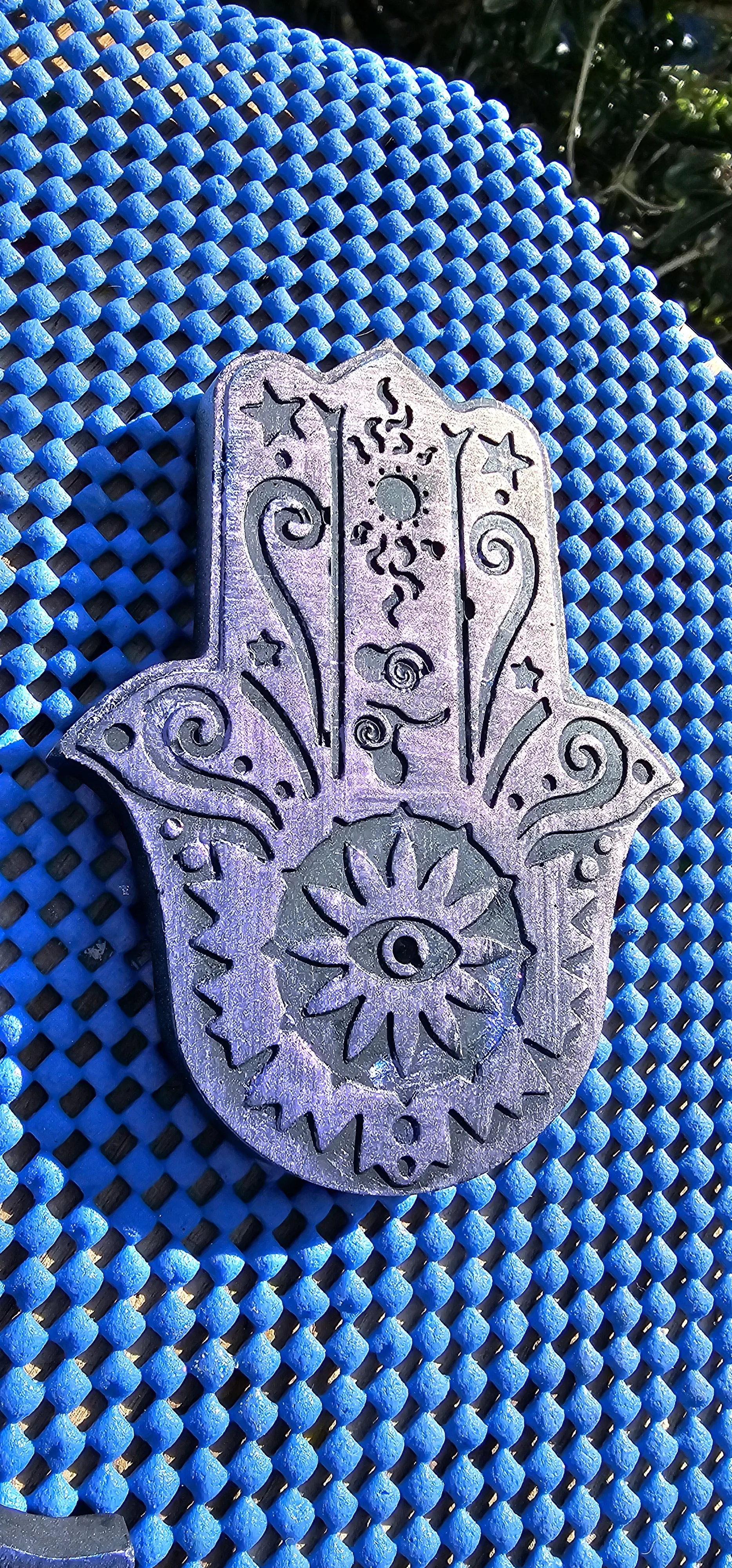 HANDMADE HAMSA INCENSE HOLDERS