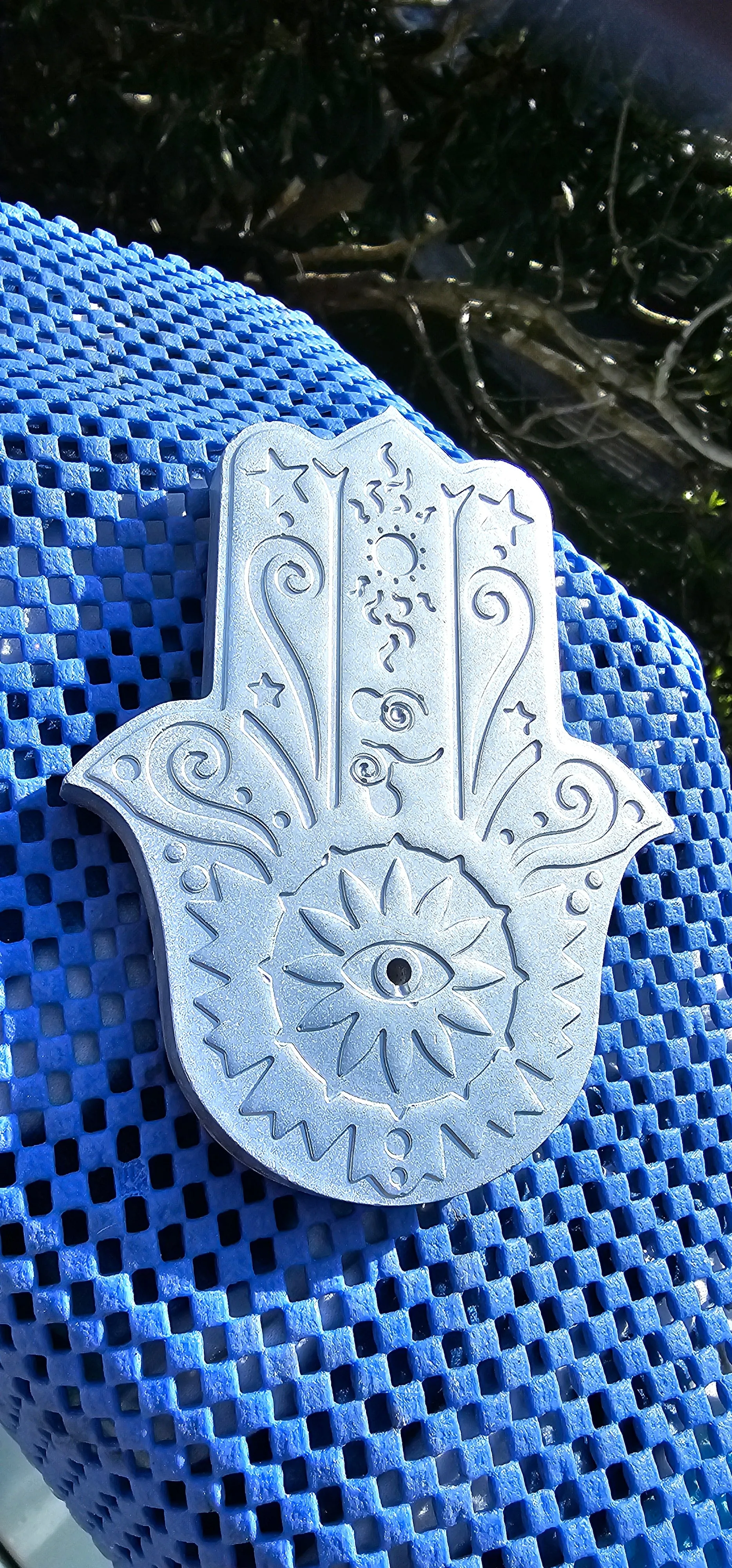 HANDMADE HAMSA INCENSE HOLDERS