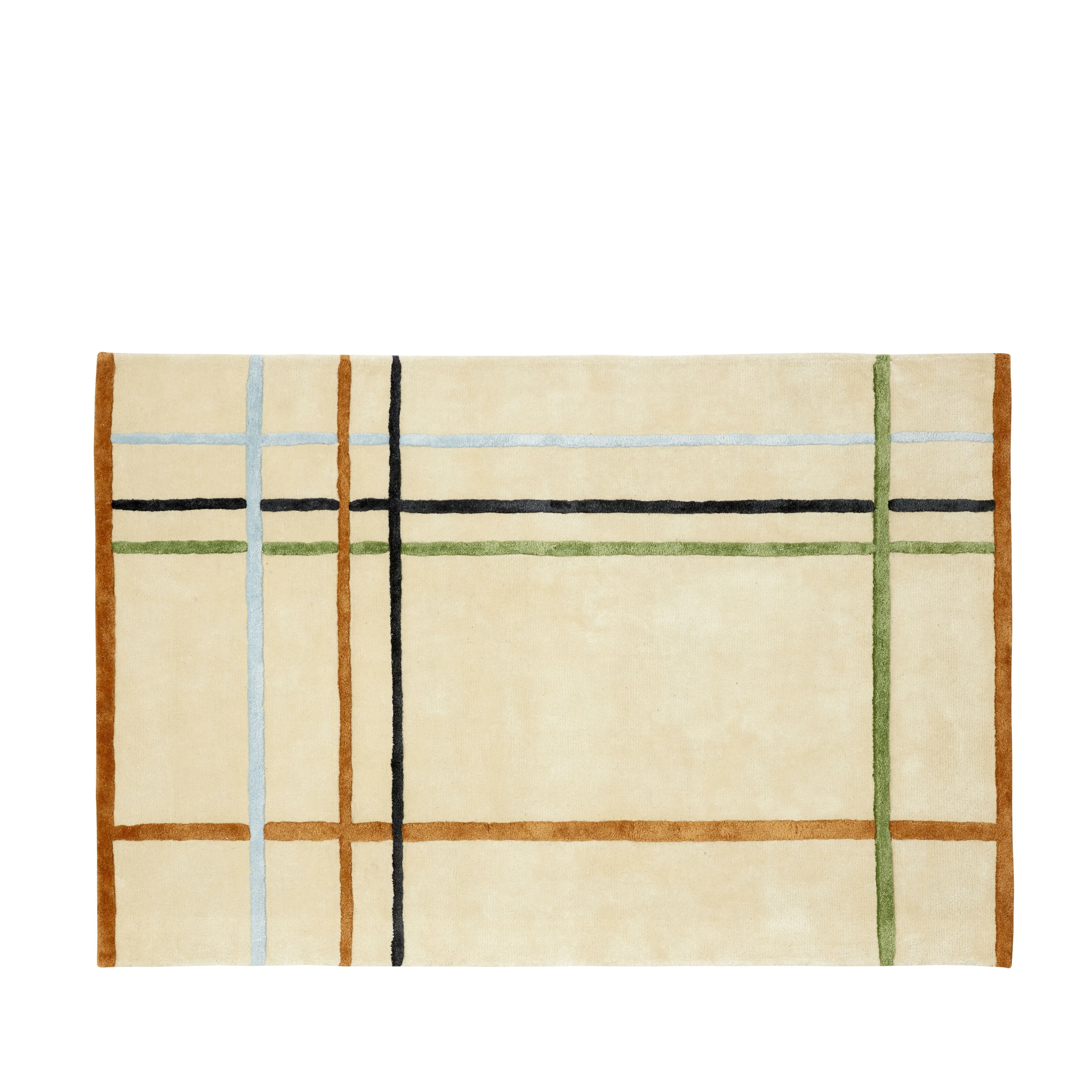 Hübsch Fluffy Carpet Beige/Blue/Green/Brown/Black