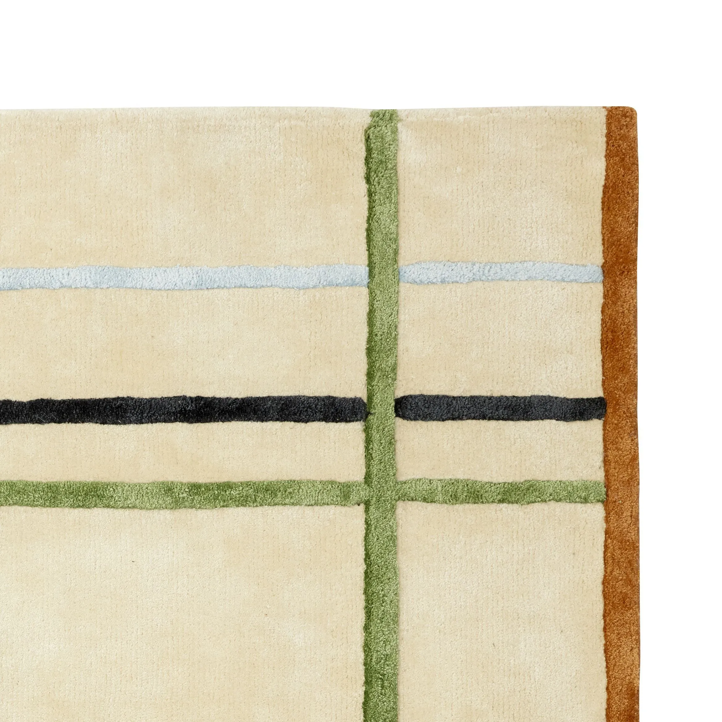 Hübsch Fluffy Carpet Beige/Blue/Green/Brown/Black