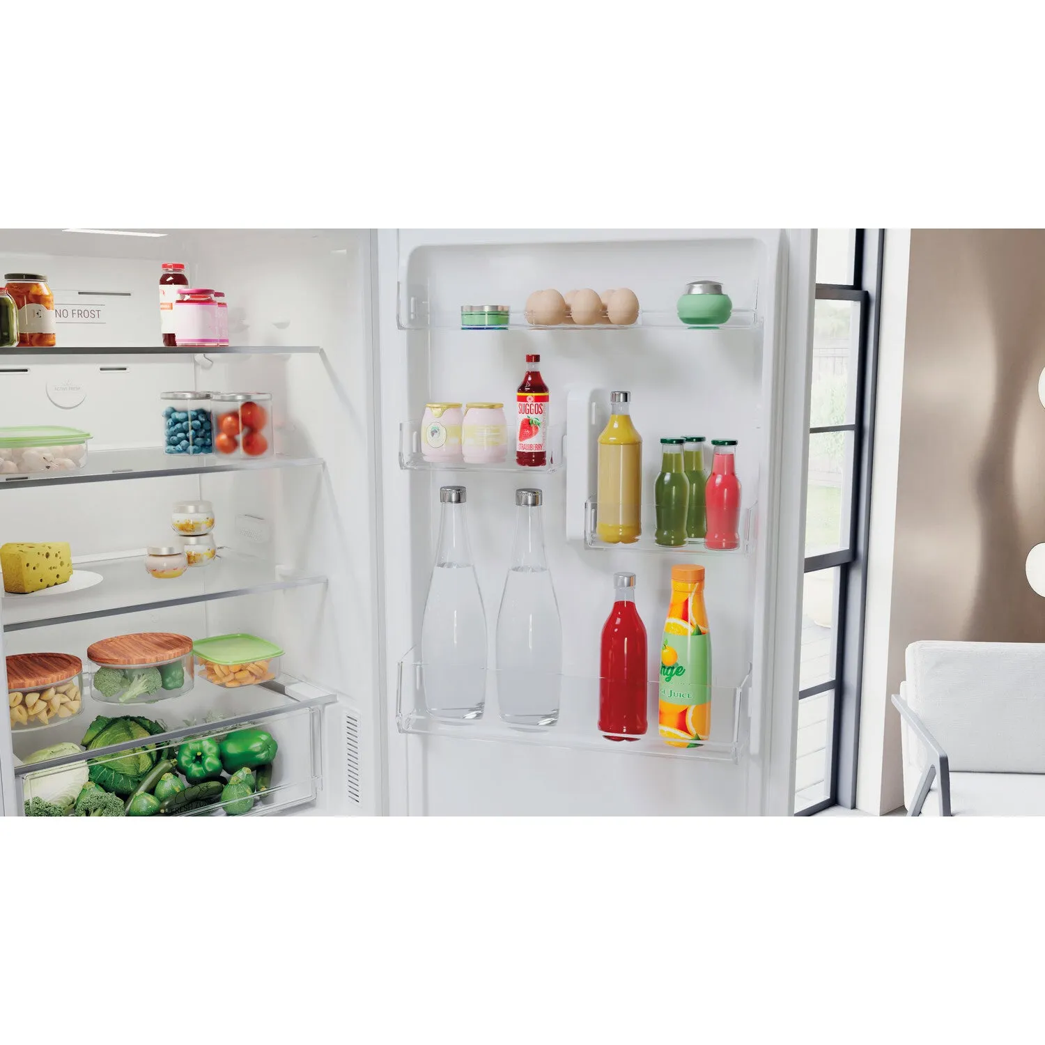 Hotpoint H3X 81I W Freestanding 231L Fridge Freezer - White, F Rated