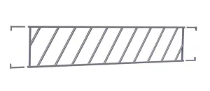 IAE Diagonal Fence Panel 915mm x 4220mm