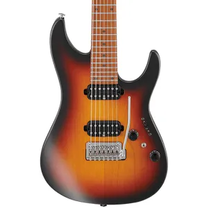 Ibanez - AZ24027 7-String Prestige Electric Guitar W/ Case - Tri Fade Burst Flat