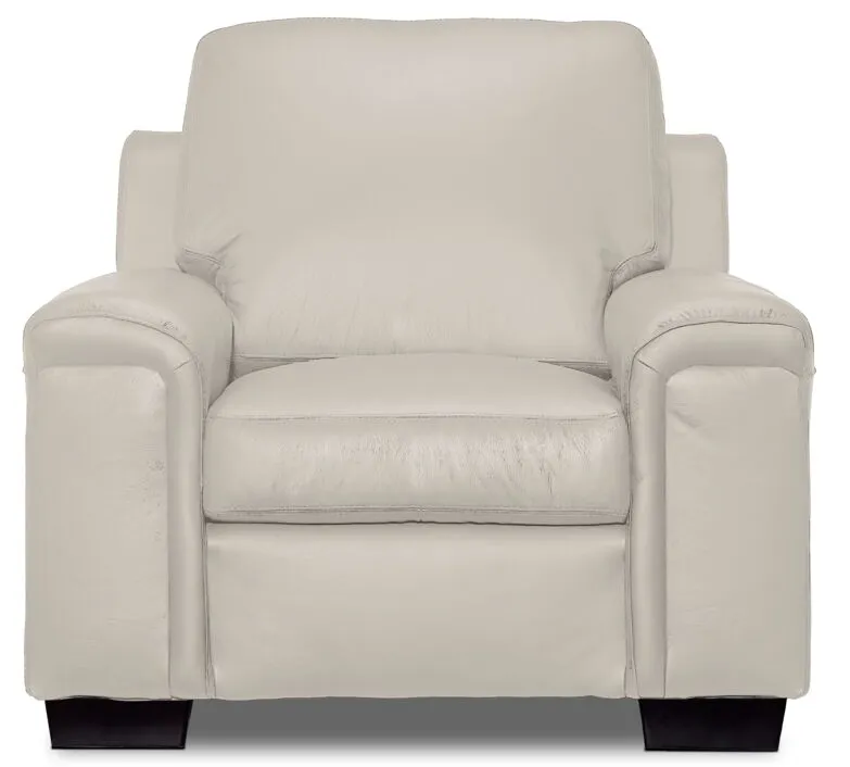 Icon Leather Chair - Cloud Grey