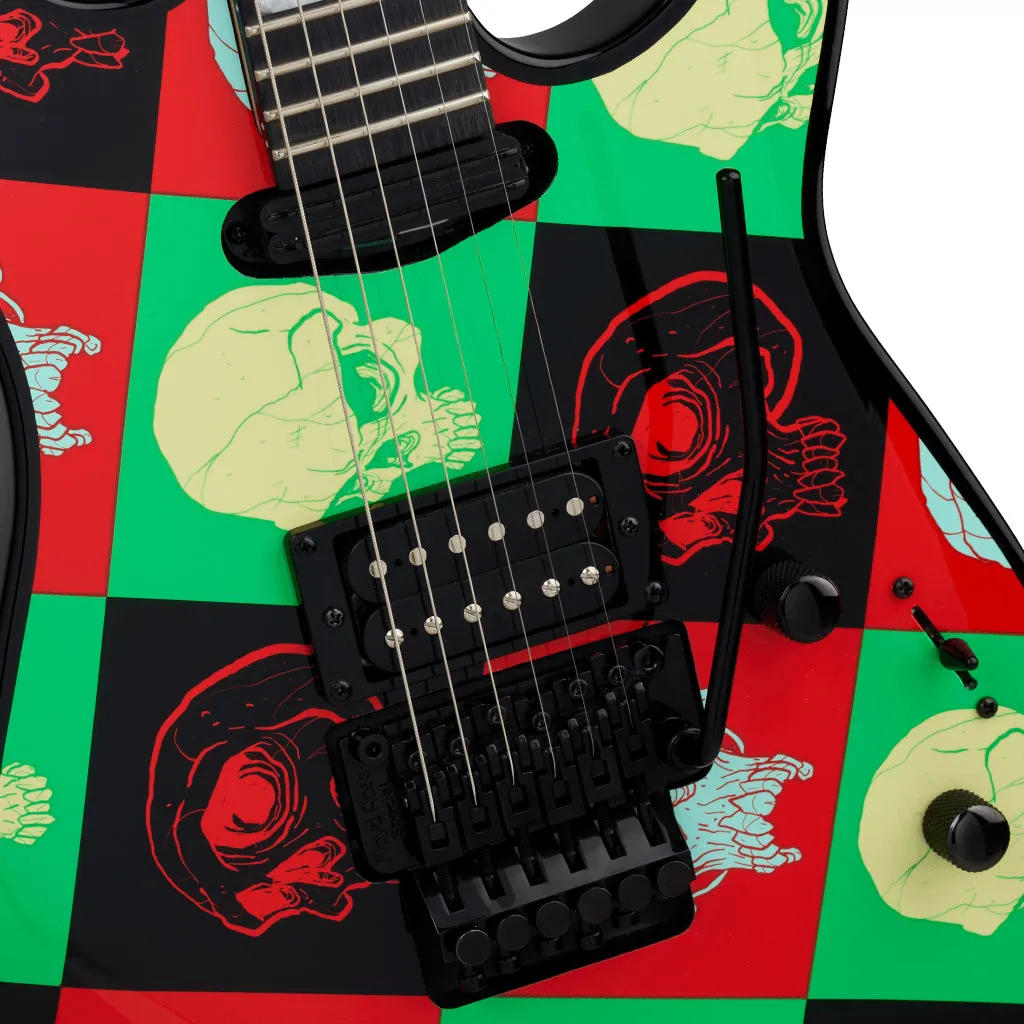 Jackson X Series Dinky DK1A Electric Guitar Amaranth Fingerboard Warhol Graphic