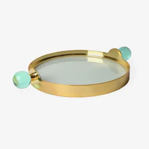 Jonathan Adler | Globo Tray Brass Acrylic