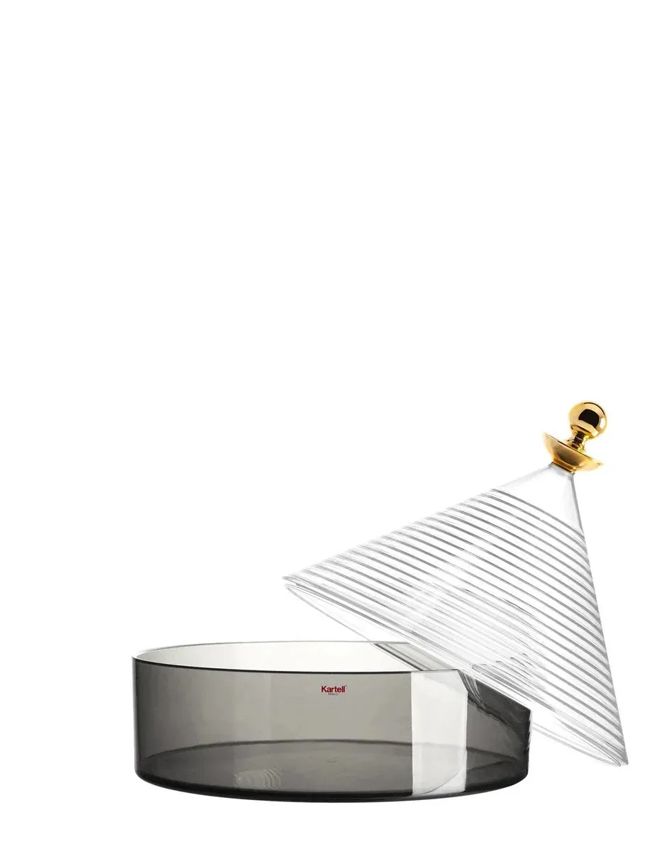 Kartell Trullo Centerpiece, Crystal/Fume