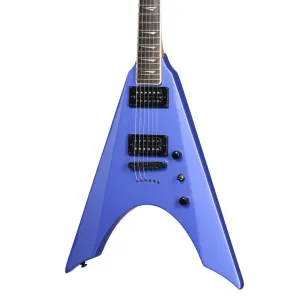 Kramer Nite-V String Through Electric Guitar - Royal Blue Metallic