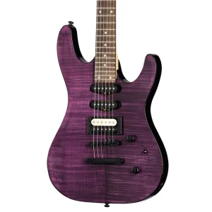 Kramer Striker Figured Stoptail Electric Guitar - Transparent Purple