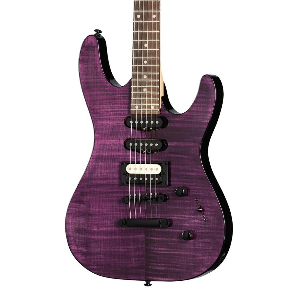 Kramer Striker Figured Stoptail Electric Guitar - Transparent Purple