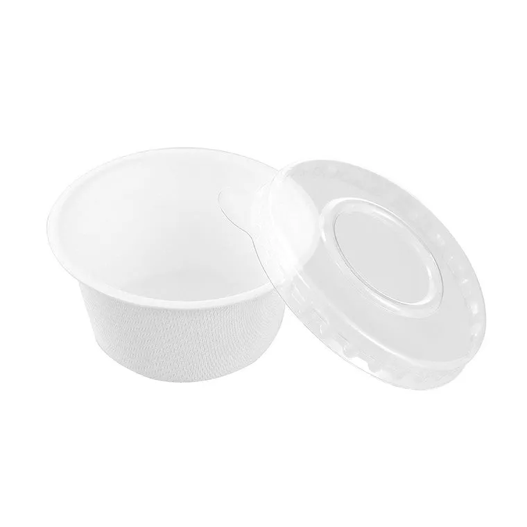 L&L Eco Sauce Container White w/ Lid, 20pk