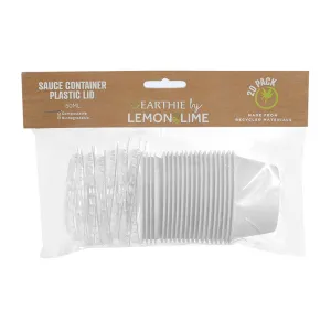 L&L Eco Sauce Container White w/ Lid, 20pk