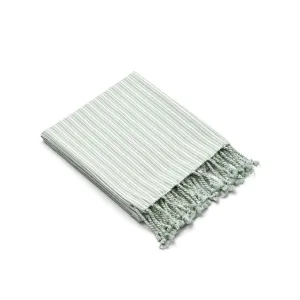 Liewood Mona Beach Towel - Stripe Sea Blue/Creme De La Creme