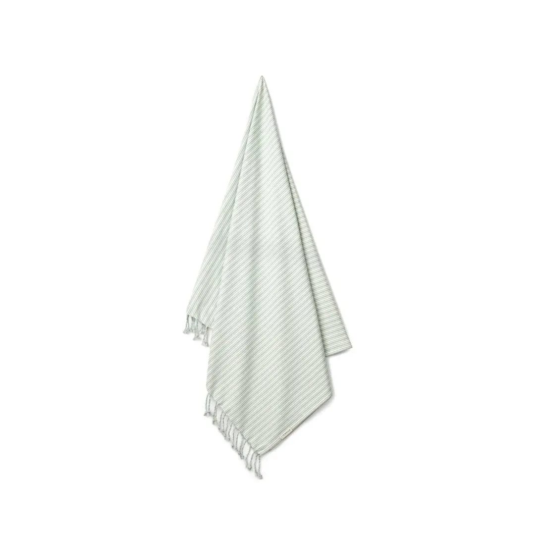 Liewood Mona Beach Towel - Stripe Sea Blue/Creme De La Creme