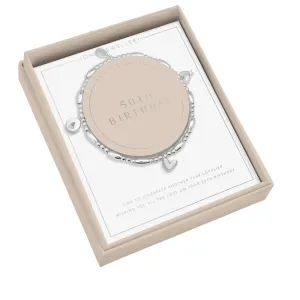 Life's A Charm '50th Birthday' Bracelet | Silver Plated