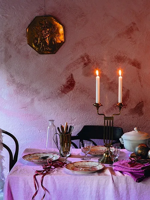 Linen Tablecloth- Litchi