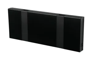 Loca Knax Horizontal Coat Rack 2 Hooks, Black/Black