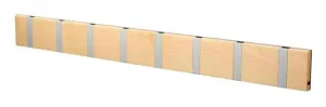 Loca Knax Horizontal Coat Rack 8 Hooks, Maple Oiled/Grey
