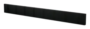 Loca Knax Horizontal Coat Rack 8 Hooks, Soft Black/Black