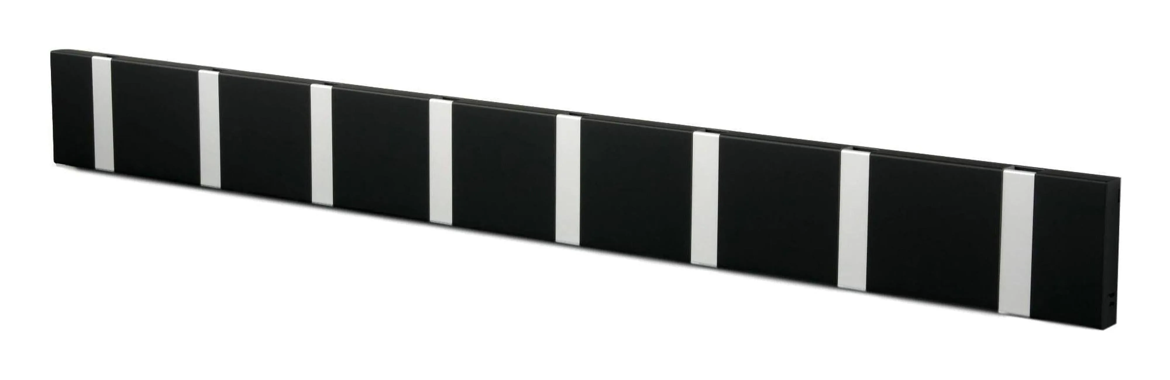 Loca Knax Horizontal Coat Rack 8 Hooks, Soft Black/Grey
