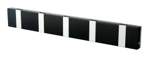 Loca Knax Lite Horizontal Coat Rack 5 Hooks, Corian Black/Grey