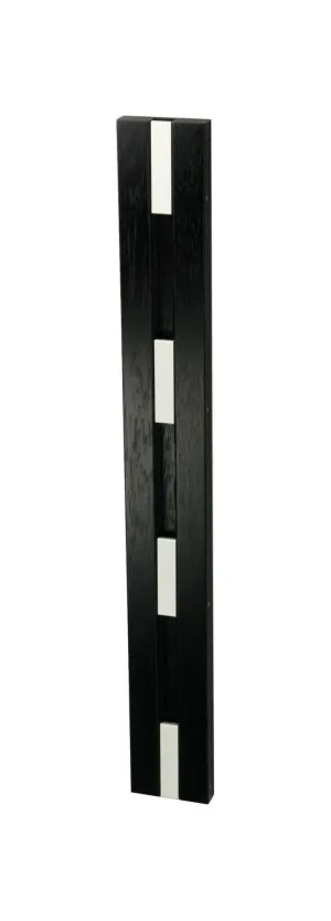 Loca Knax Vertical Coat Rack, Oak Black Stained/Grey