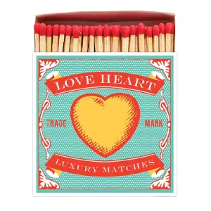 Love Heart Square Match Box