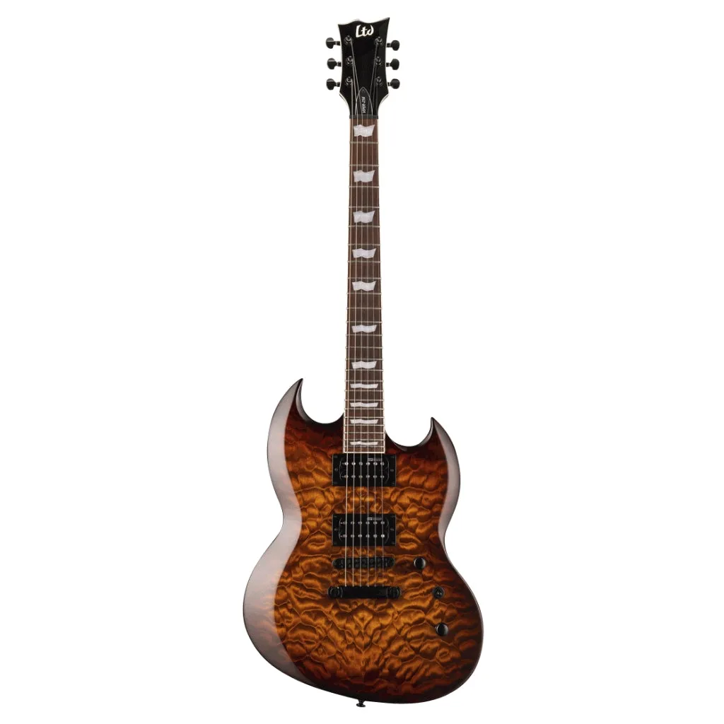 LTD Viper-256 Electric Guitar - Dark Brown Sunburst