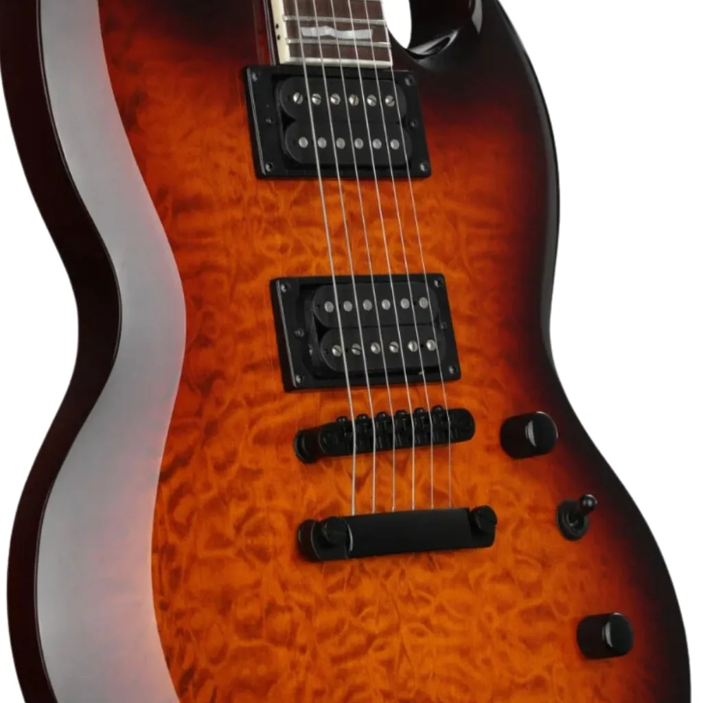 LTD Viper-256 Electric Guitar - Dark Brown Sunburst