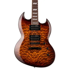 LTD Viper-256 Electric Guitar - Dark Brown Sunburst
