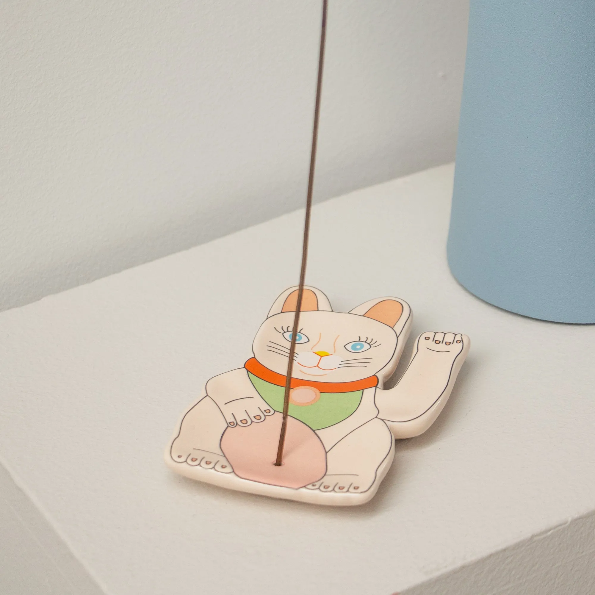 Lucky Cat Incense Burner