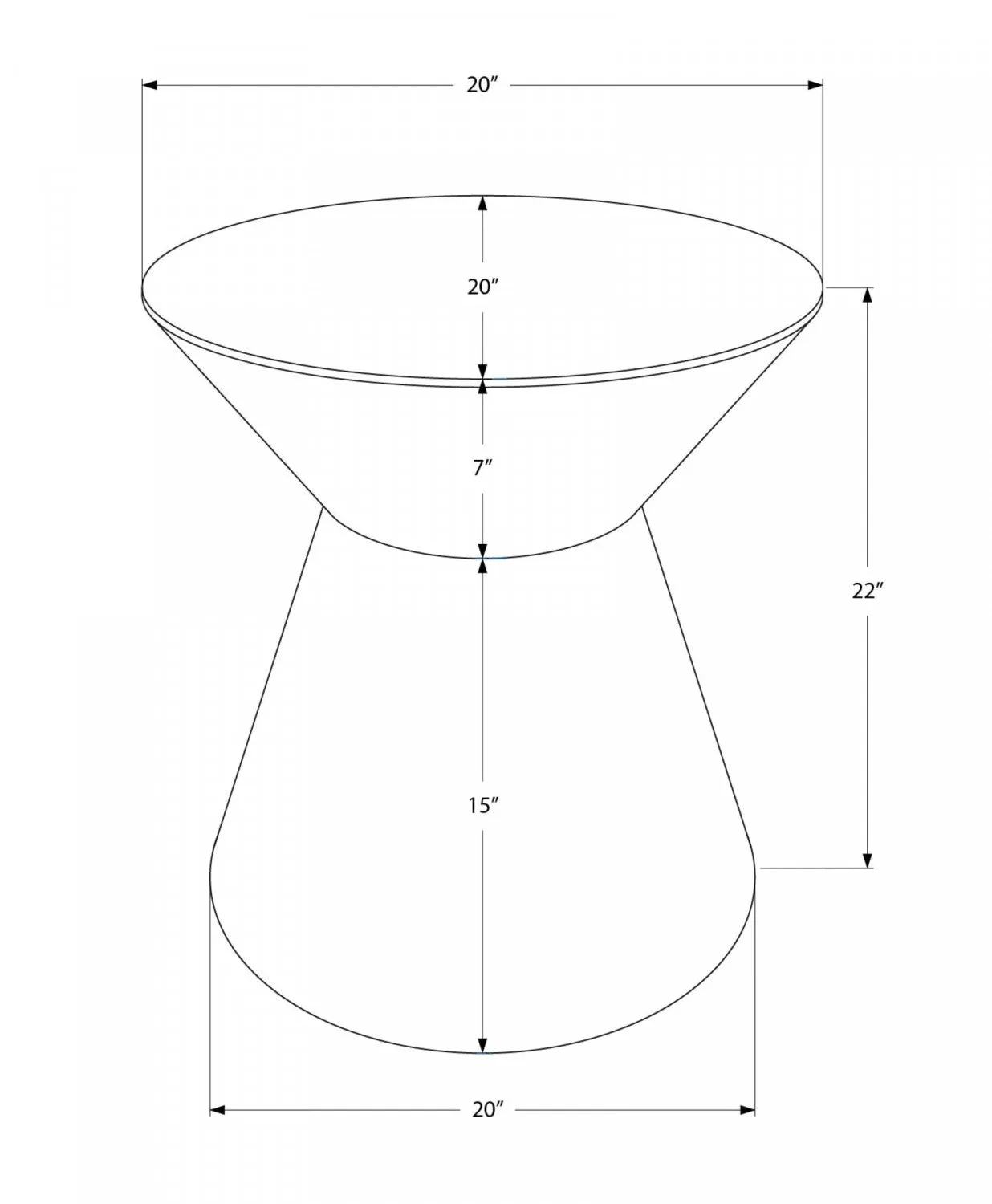 Lumi Side Table - Gold