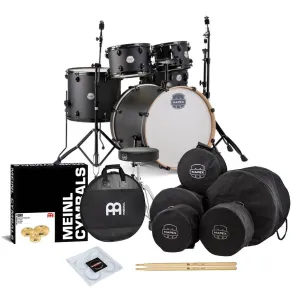 Mapex Storm Ebony Wood Grain Blue - 10, 12, 16, 22   14s Package with Hardware and Cymbals
