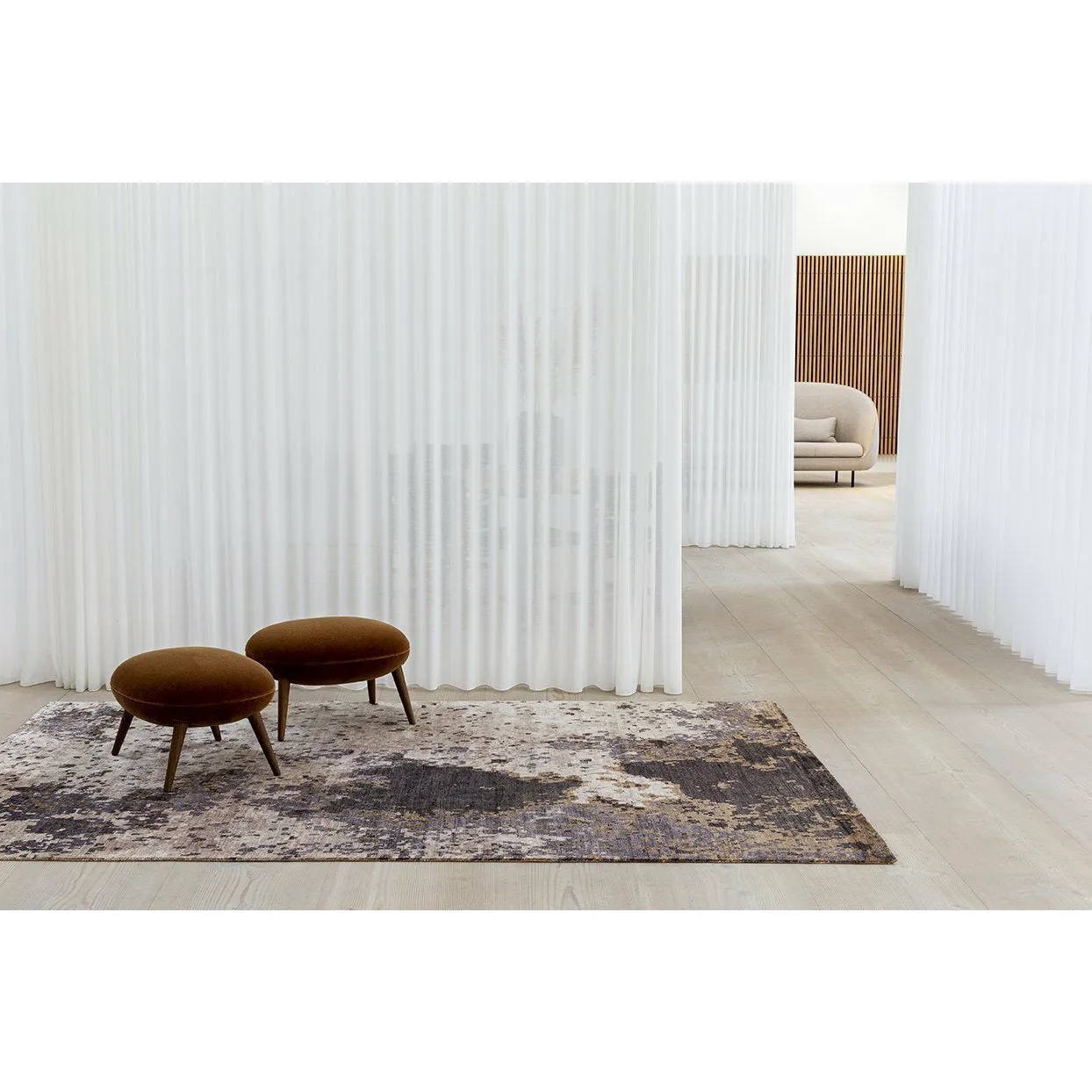 Massimo Moon Bamboo Rug Copper, 200x300 Cm
