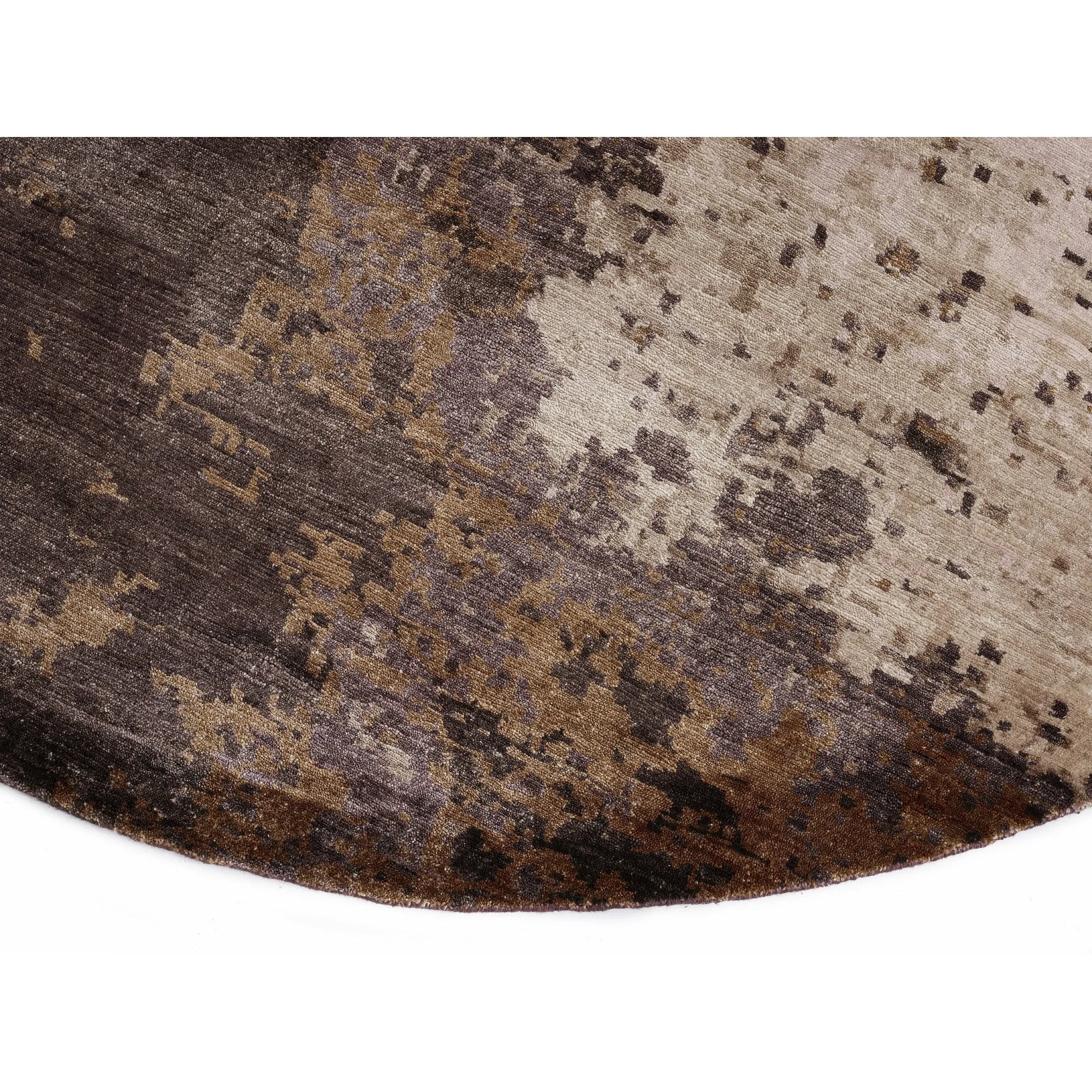 Massimo Moon Bamboo Rug Copper Round, ø 200 Cm